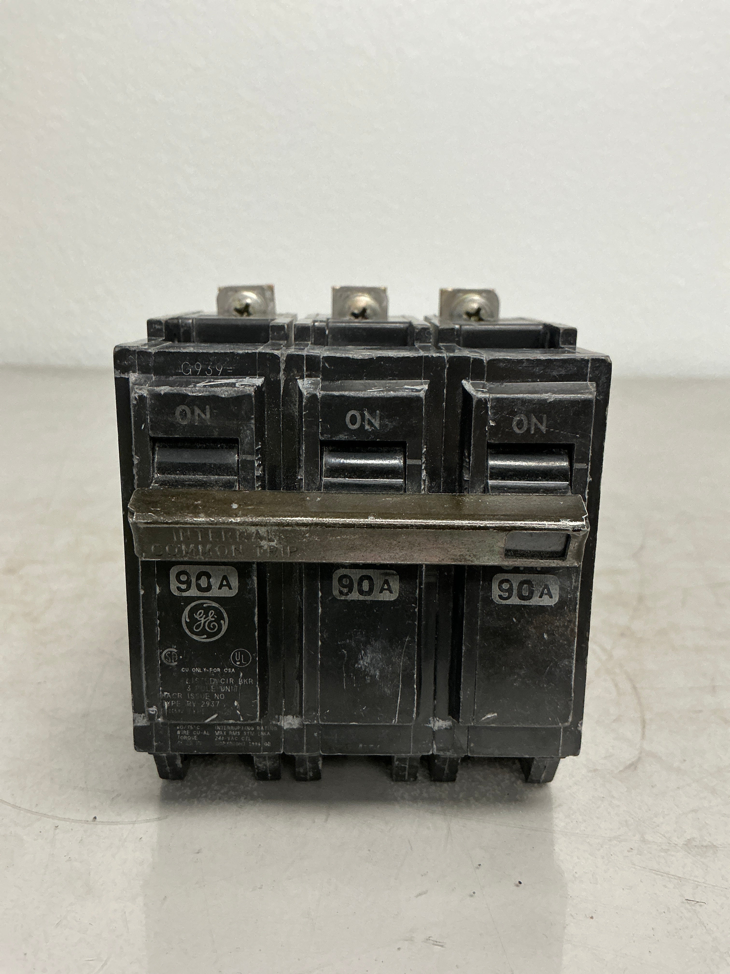 Used THQB32090 3 Pole, 90 Amps, 240 Volts