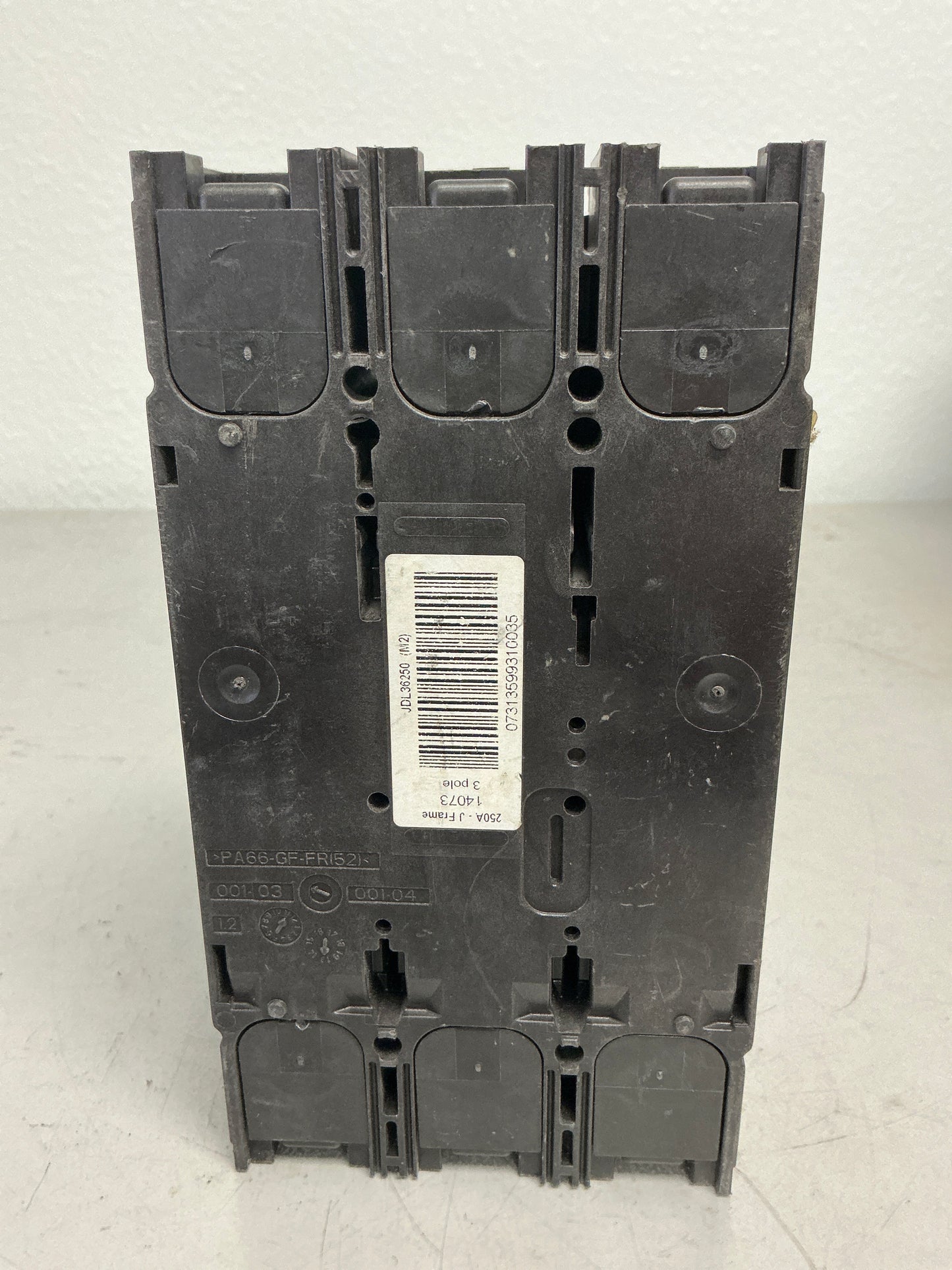 Used Square D JDL36250 3 Pole, 250 Amps, 600 Volts