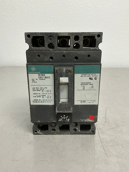 Used TEC36150 3 Pole, 150 Amps, 600 Amps Circuit Breaker
