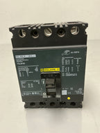 Used Square D FAL36100, 3 Pole, 100 Amps, 600 Volts Circuit Breaker
