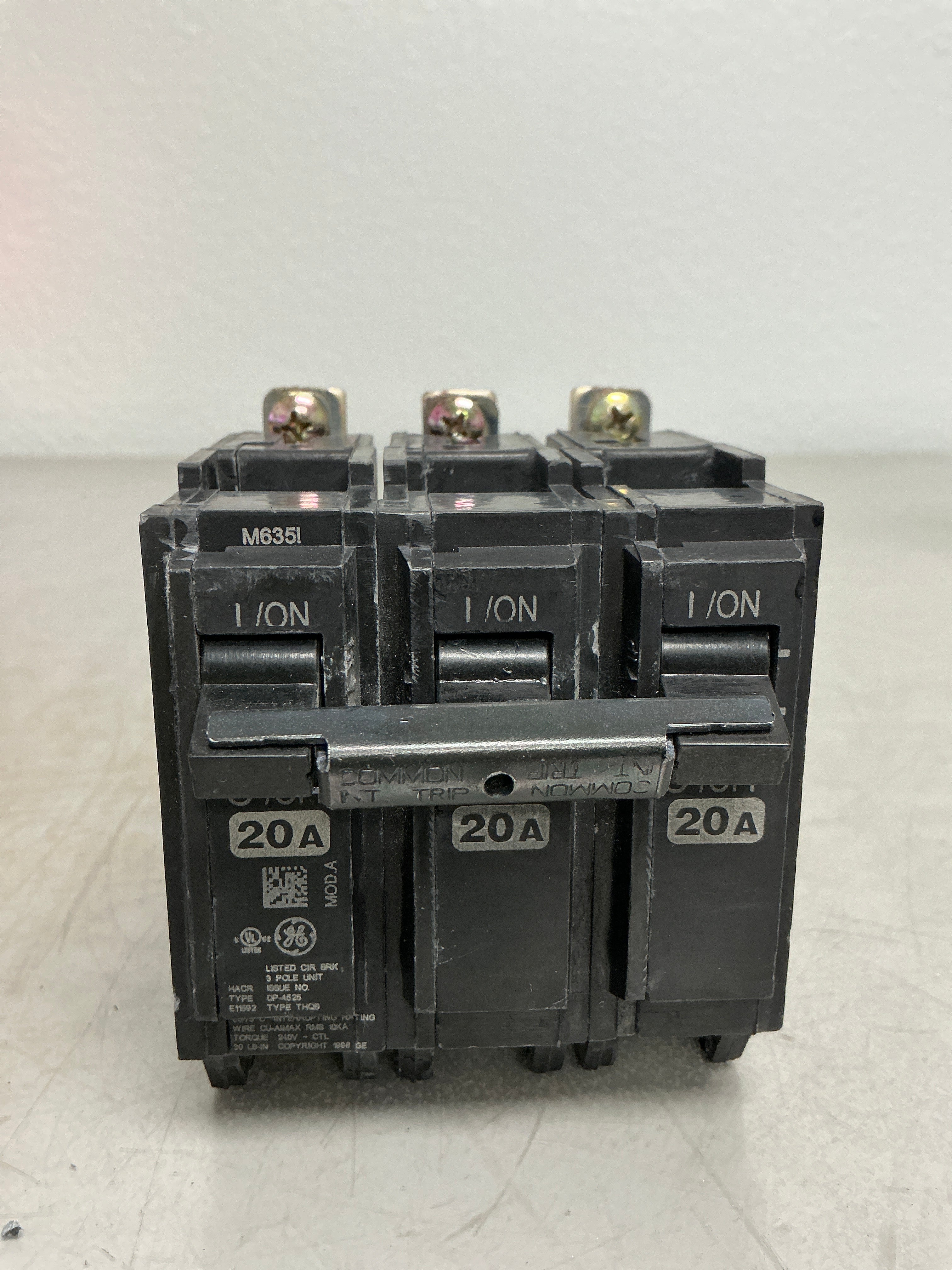 Used THQB32020 3 Pole, 20 Amps, 240 Volts