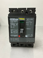 Used Square D HJL36150 3 Pole, 150 Amps, 600 Volts Circuit Breaker