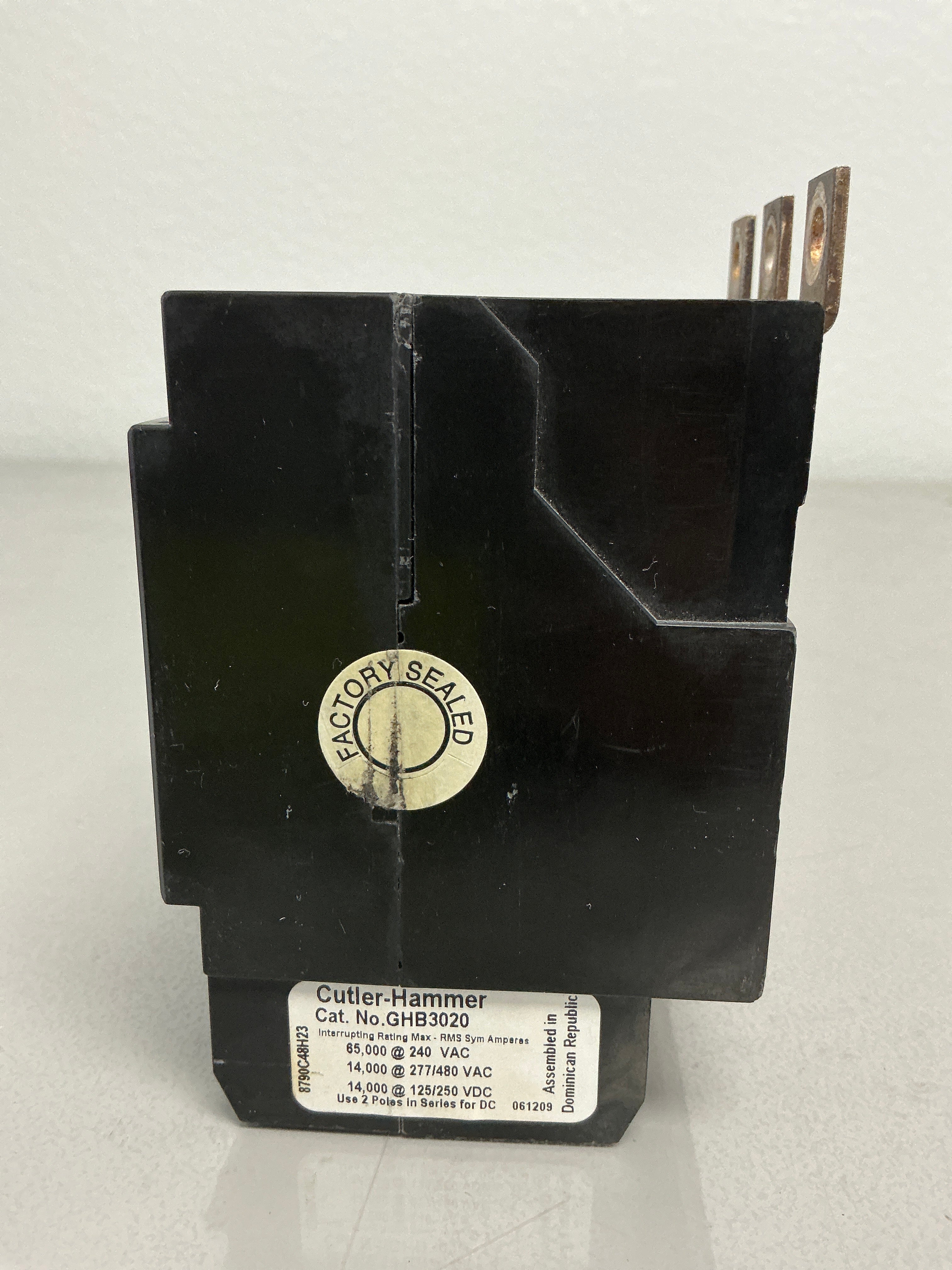 Used GHB3020 3 Pole, 20 Amps, 480 Volts