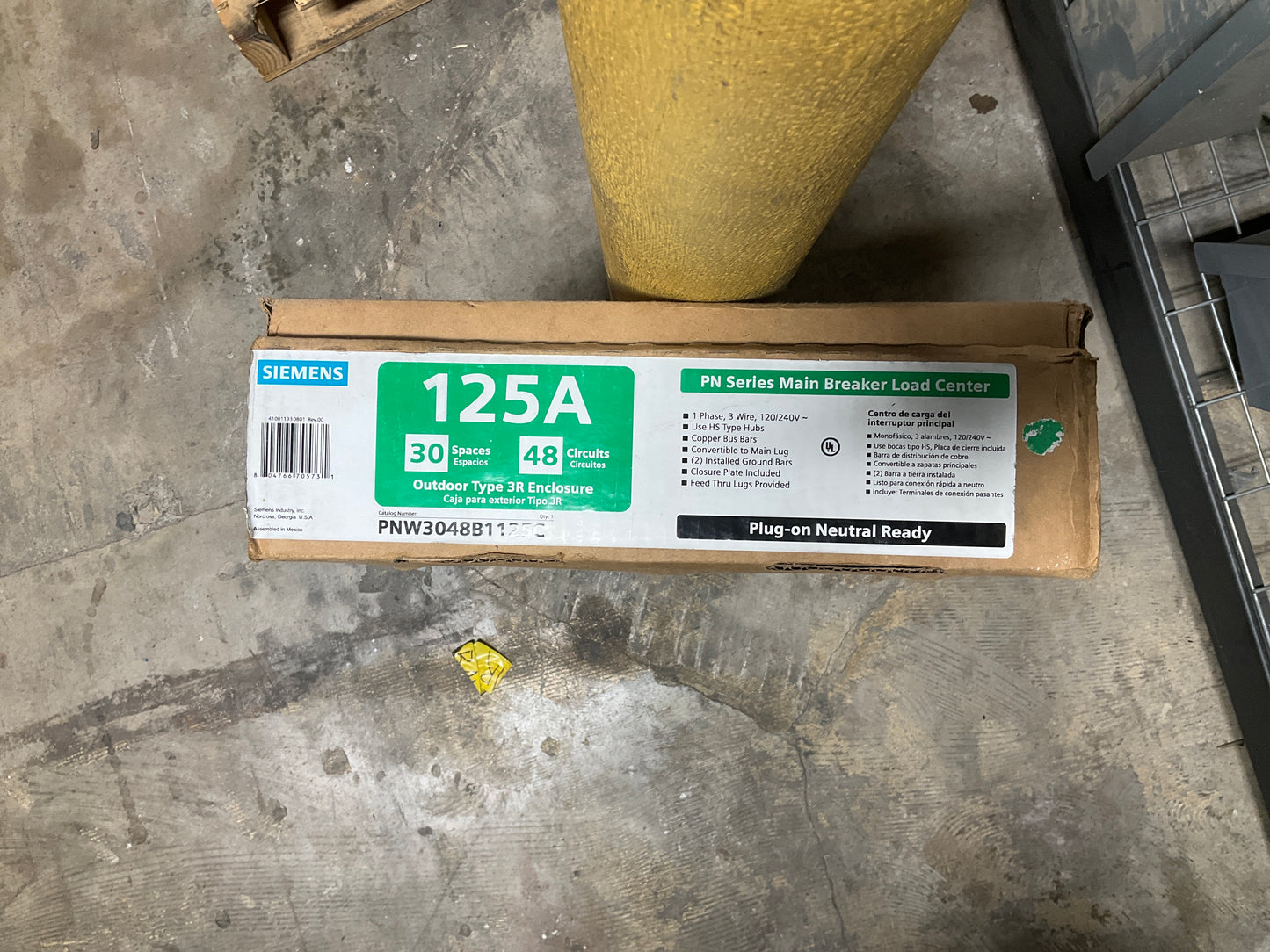 New Siemens PNW3048B1125C 30/48 Circuits 125 Amps Main Breaker