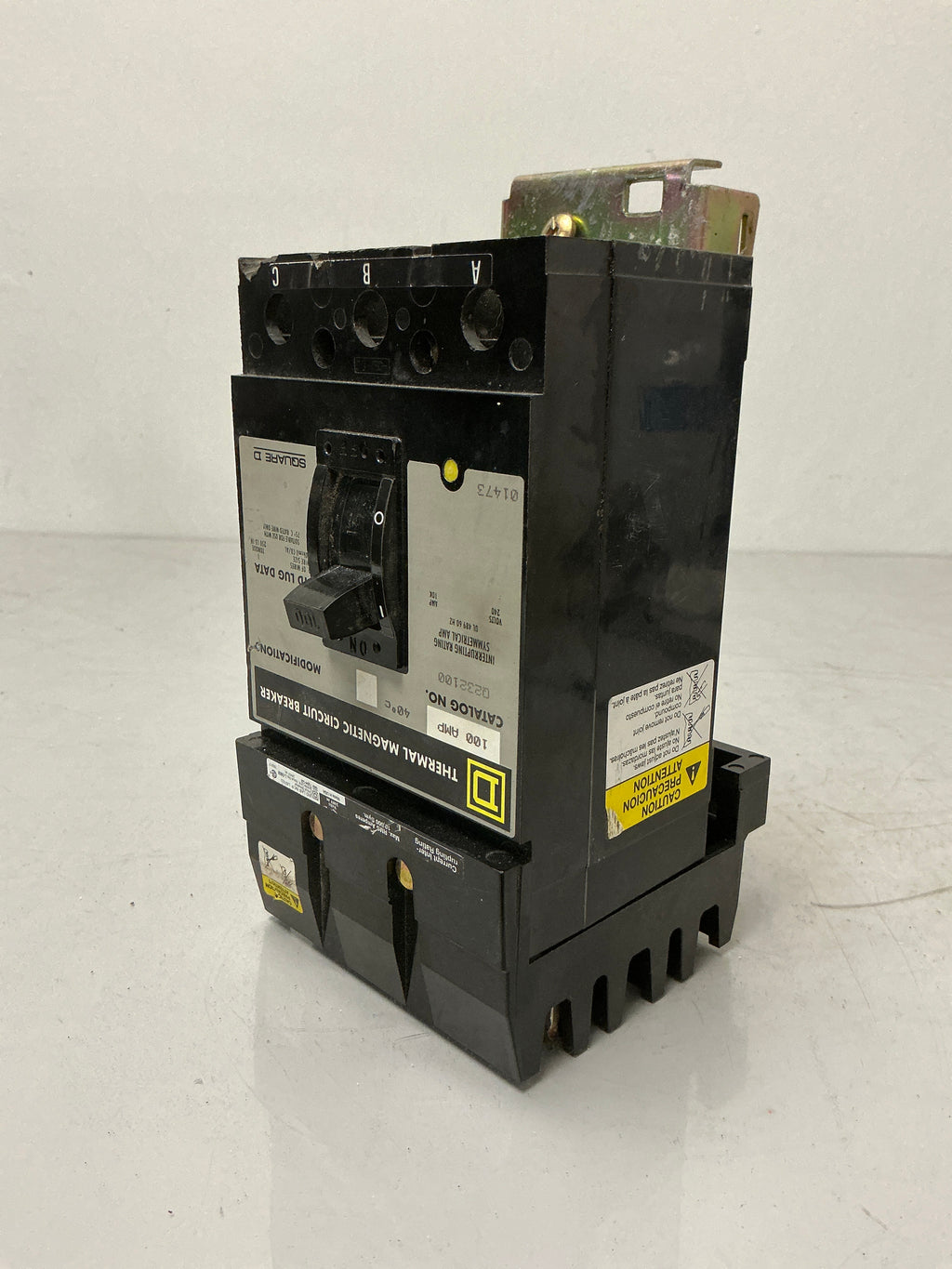 Used Square D Q232100 3 Pole, 100 Amps 240 Volts Circuit Breaker