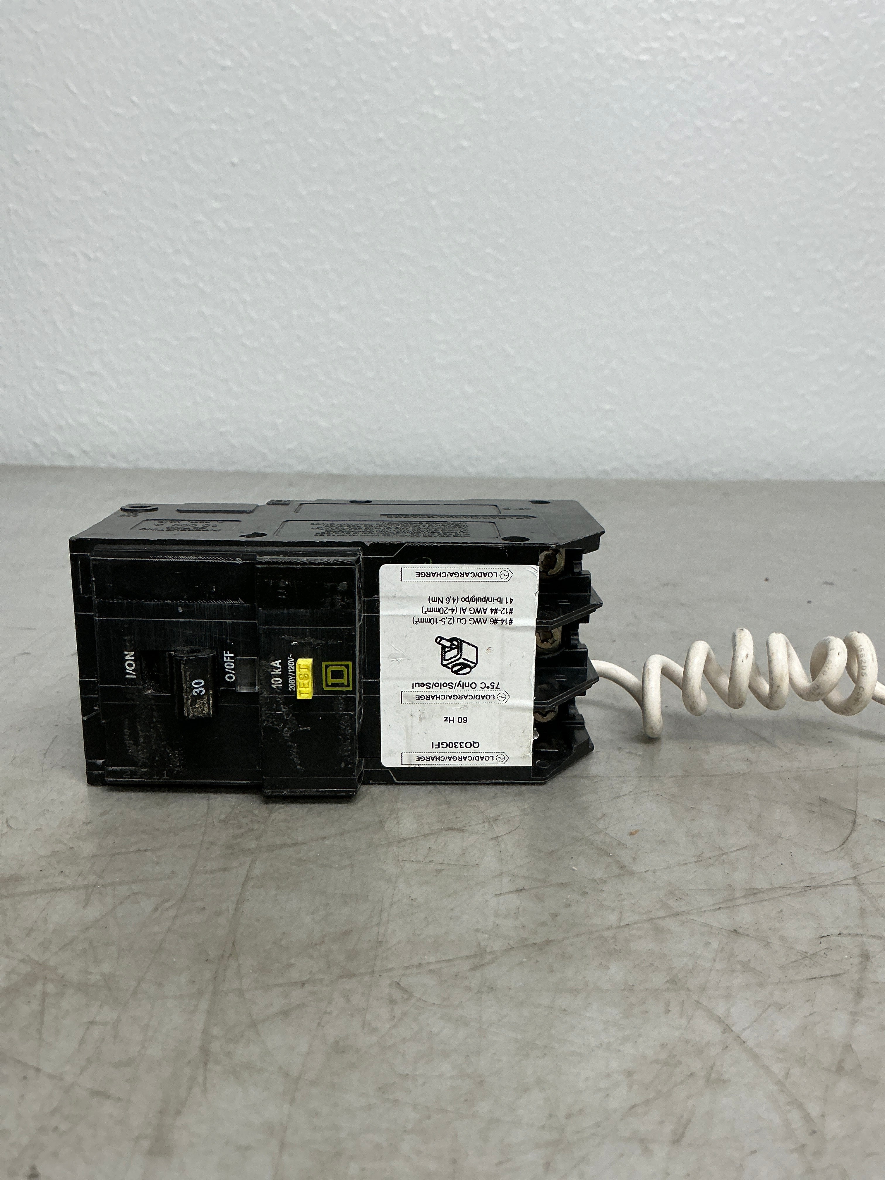 Used Square D QO330GFI 3 Pole, 30 Amps, 208Y/120 Volts Circuit Breaker