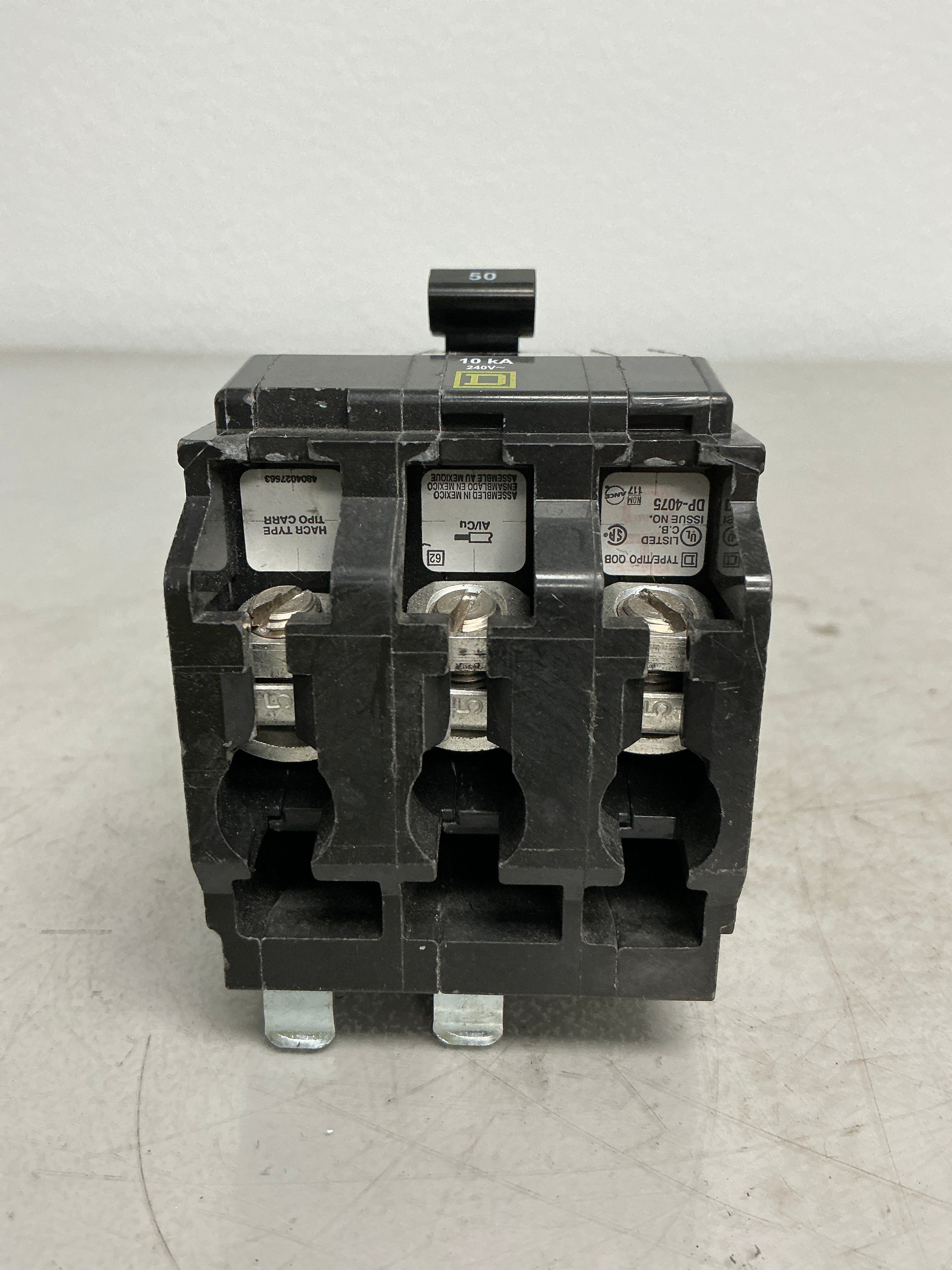 Used Square D QOB350 3 Pole, 50 Amps, 240 Volts