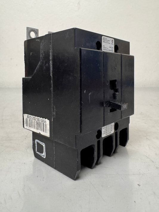 Used Eaton GHB3100 100 Amp, 3 Pole, 480 Volt Breaker