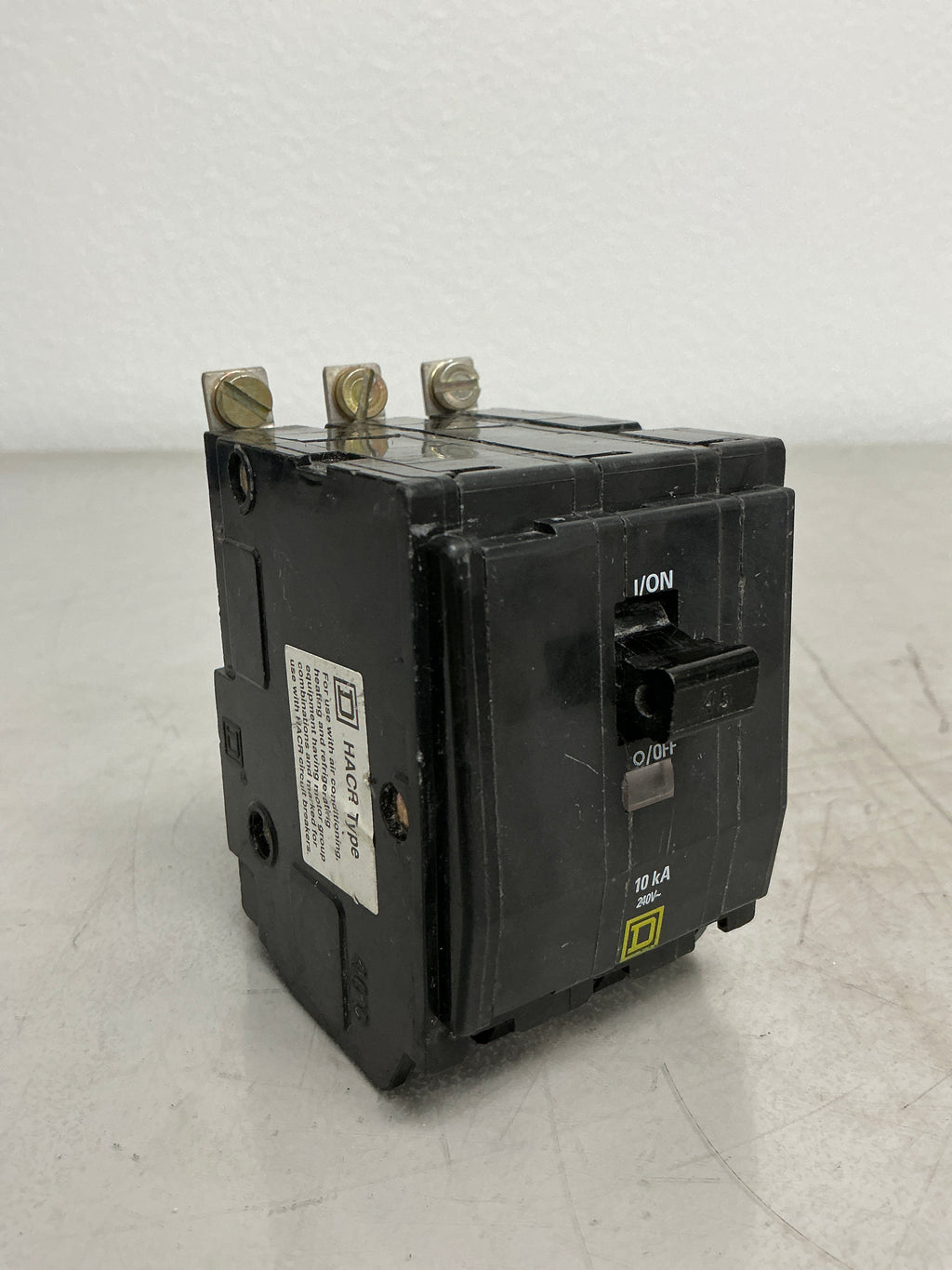 Used Square D QOB345 3 Pole, 45 Amps, 240 Volts