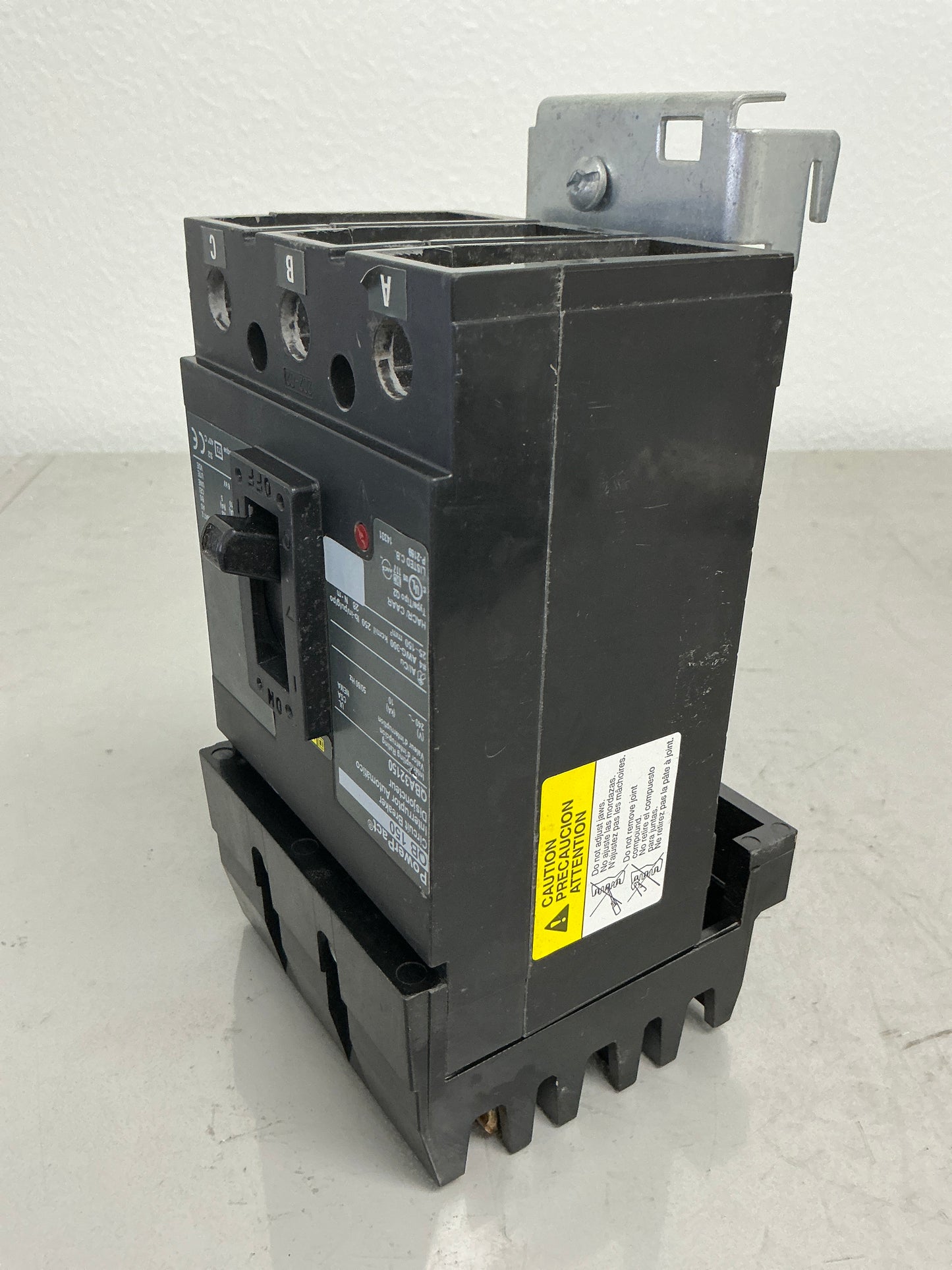 Used Square D QBA32150 3 Pole, 150 Amps, 240 Volts