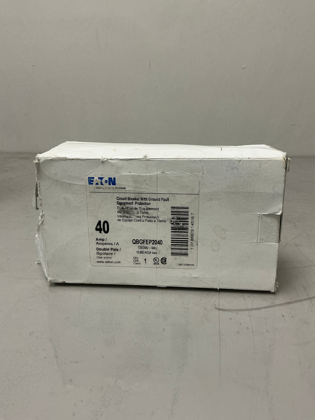 New Eaton QBGFEP2040 2 Pole, 40 Amps, 120 Volts, Circuit Breaker