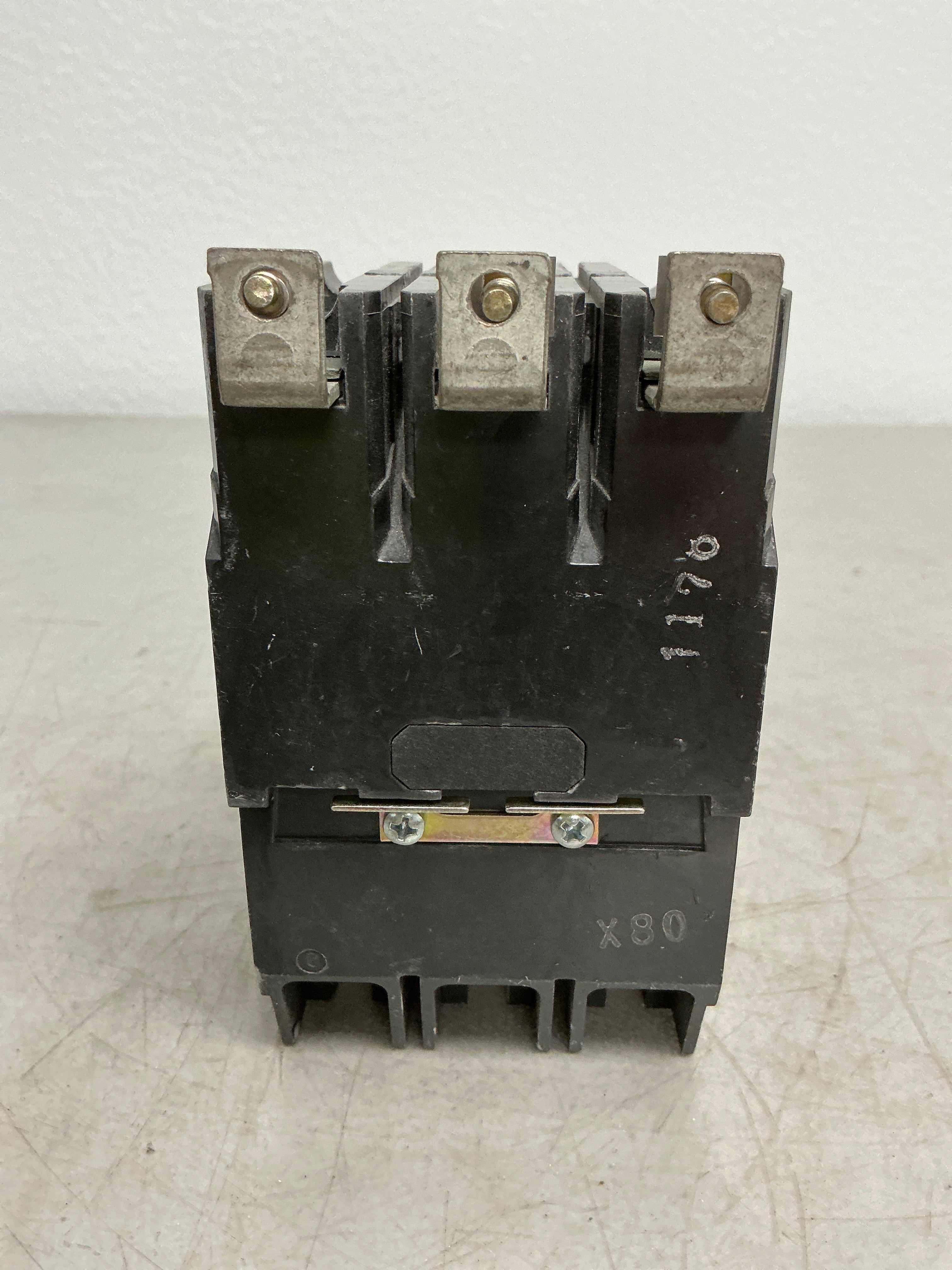 Used TEY380 3 Pole, 80 Amps, 480 Volts Circuit Breaker