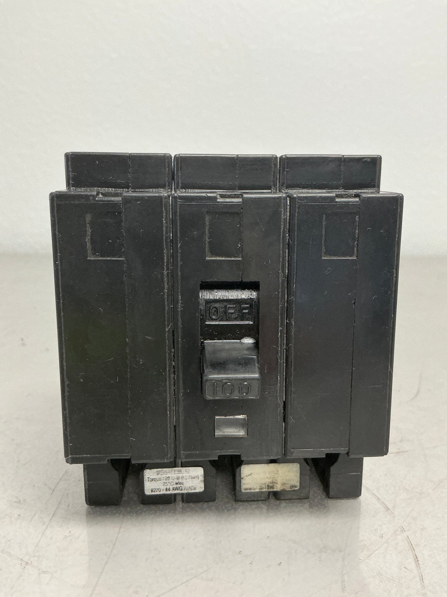 Used Square D QE3100VH 3 Pole, 100 Amps, 240 Volts