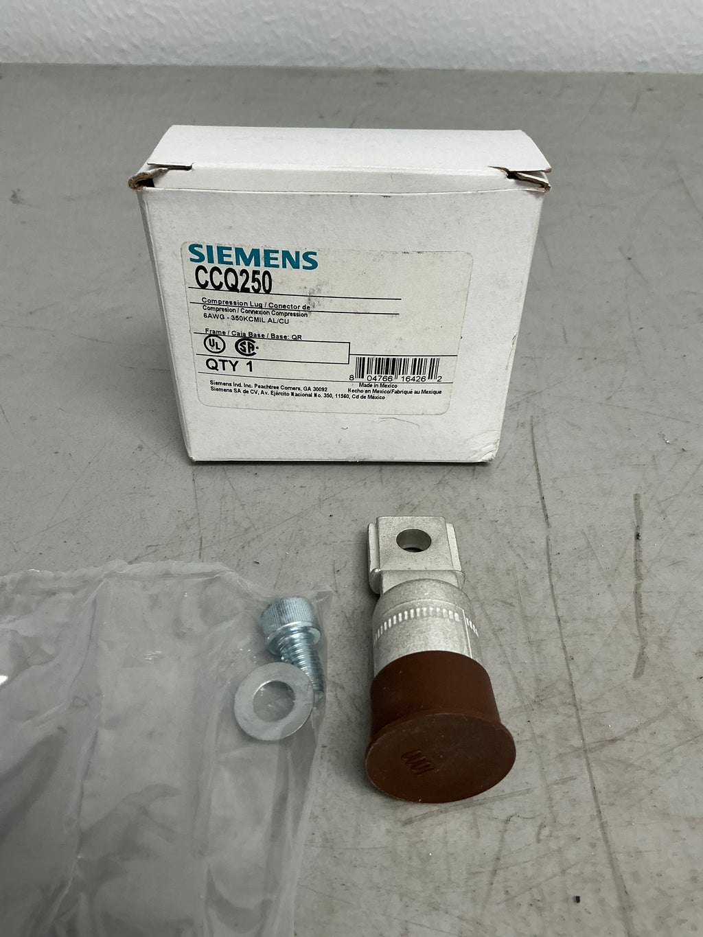 New Siemens CCQ250 Compression Lug Circuit Breaker 225 Amp