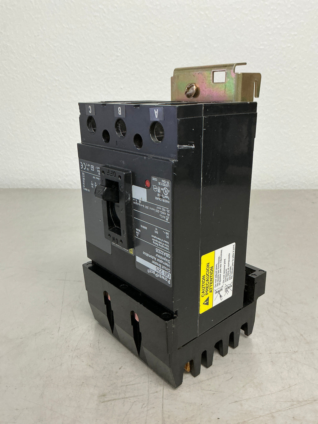 Used Square D QBA32225 3 Pole, 225 Amps, 600 Amps
