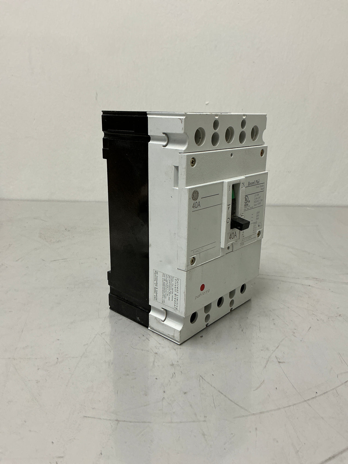 Used GE FBN36TE040R2 3 Pole, 40 Amps, 600 Volts Circuit Breaker