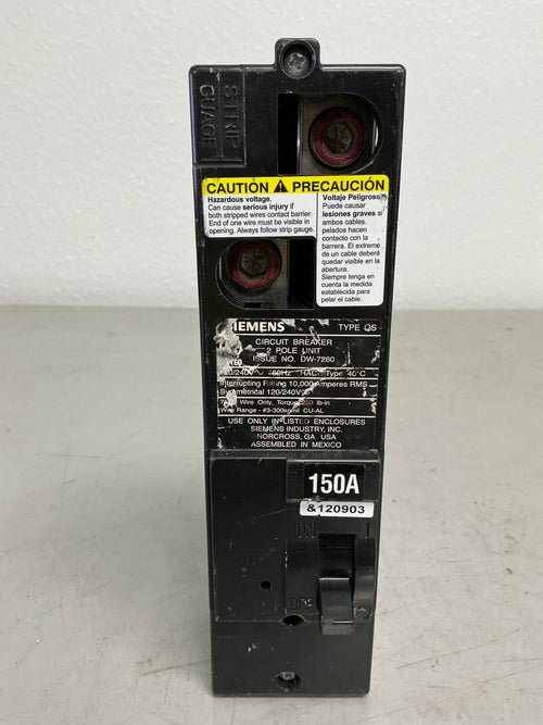 New QS2150 150 Amps, 240 Volts Circuit Main Breaker