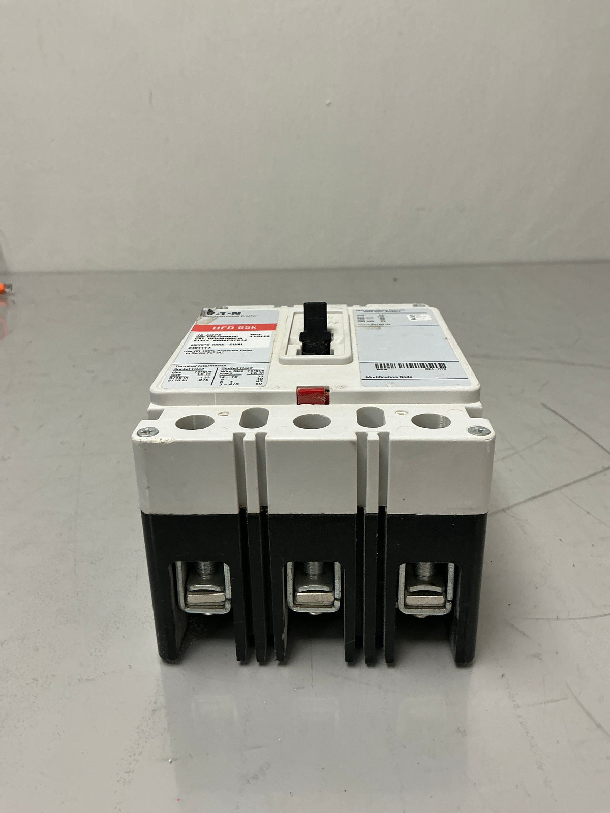 New Eaton HFD3070BP10 3Pole, 70Amps, 600 Volts Circuit Breaker