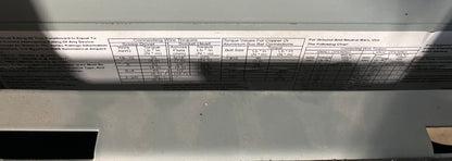 Used Eaton Nema 3R Panelboard 100 Amp Main Breaker 18 Cir 120/208/240 Volt (item#p11)