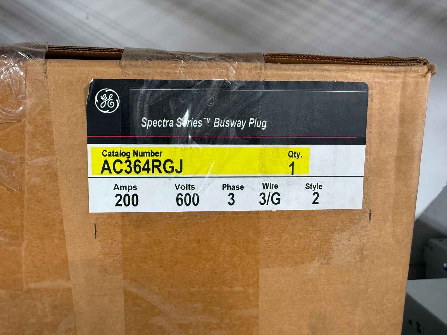 New AC364RGJ 200 Amp, 600 Volts, 3 Phase, 3 Wire