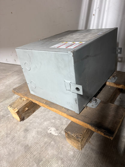 Used 9 KVA Transformer, Primary 480, Seconday 208 Volts, 3R, Outdoor, 3 Phase (item#t10)