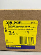 New Square D QOB120GFI 1 Pole, 20 Amps, 120 Volts
