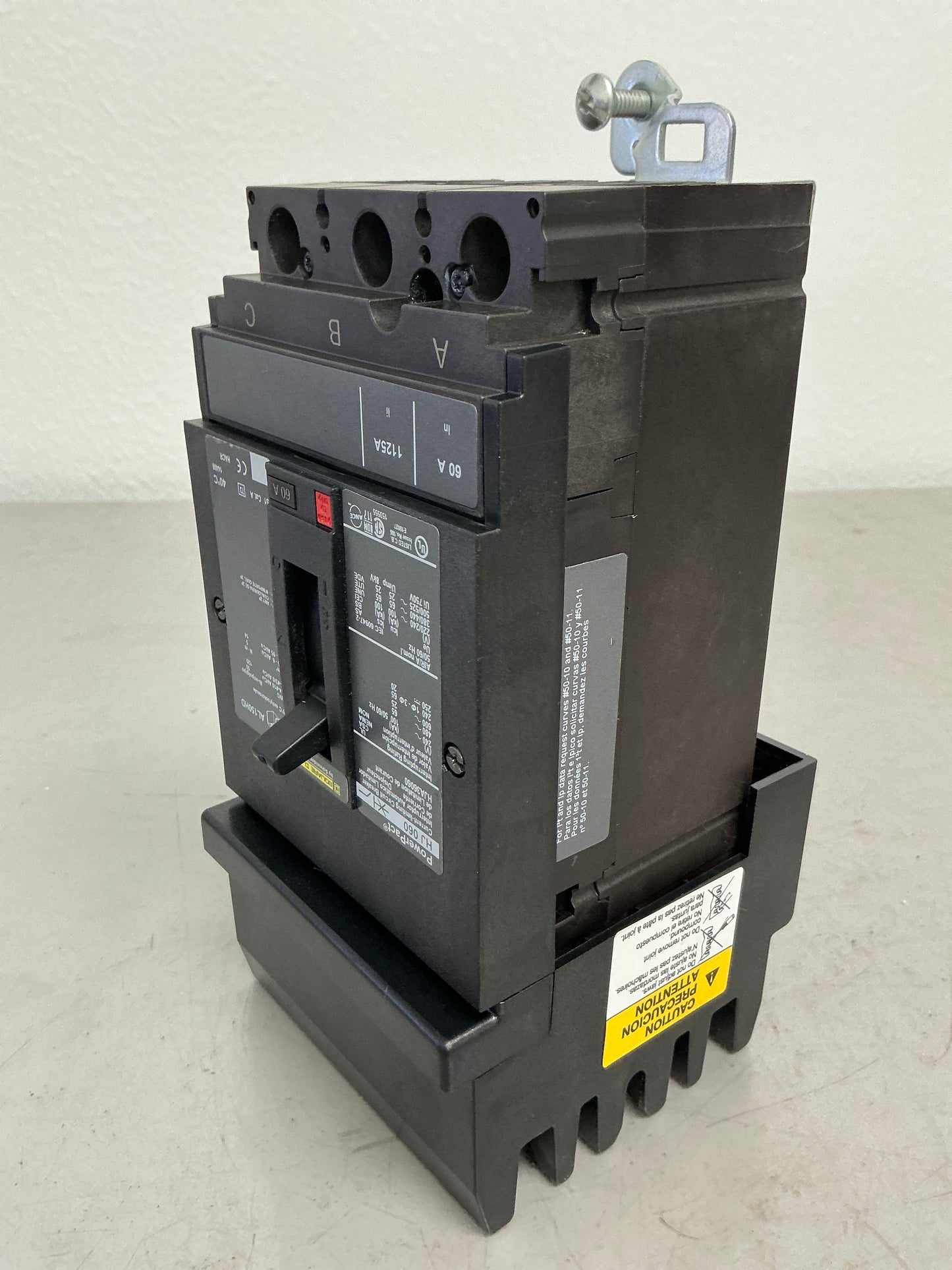 Used Square D HJA36060 3 Pole, 60 Amps, 600 Volts