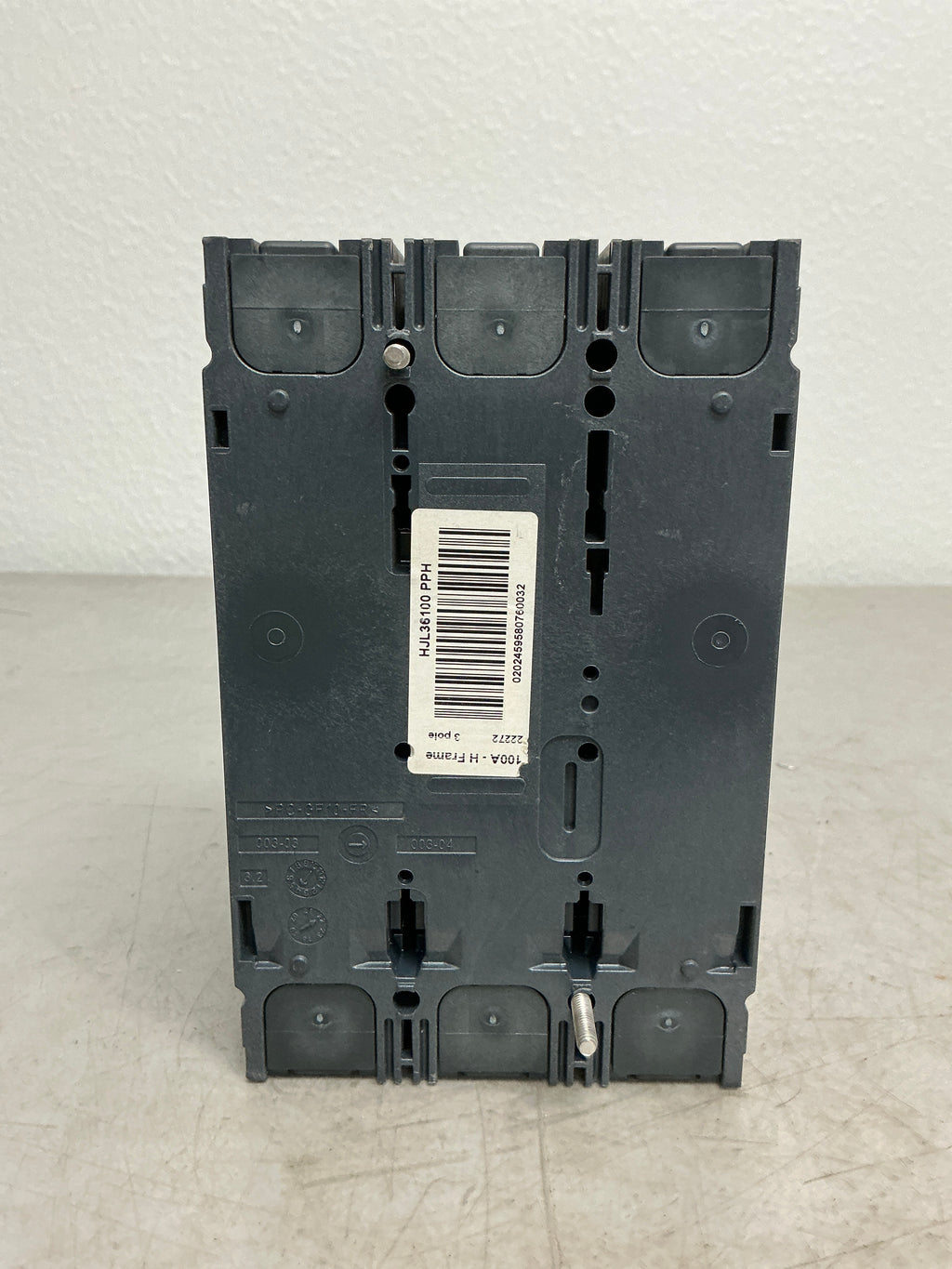 Used Square D HJL36100 3 Pole, 100 Amps, Circuit Breaker