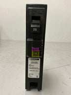 Used Square D HOM120PDF 1 Pole, 20 Amps, 120 Volts Circuit Breaker