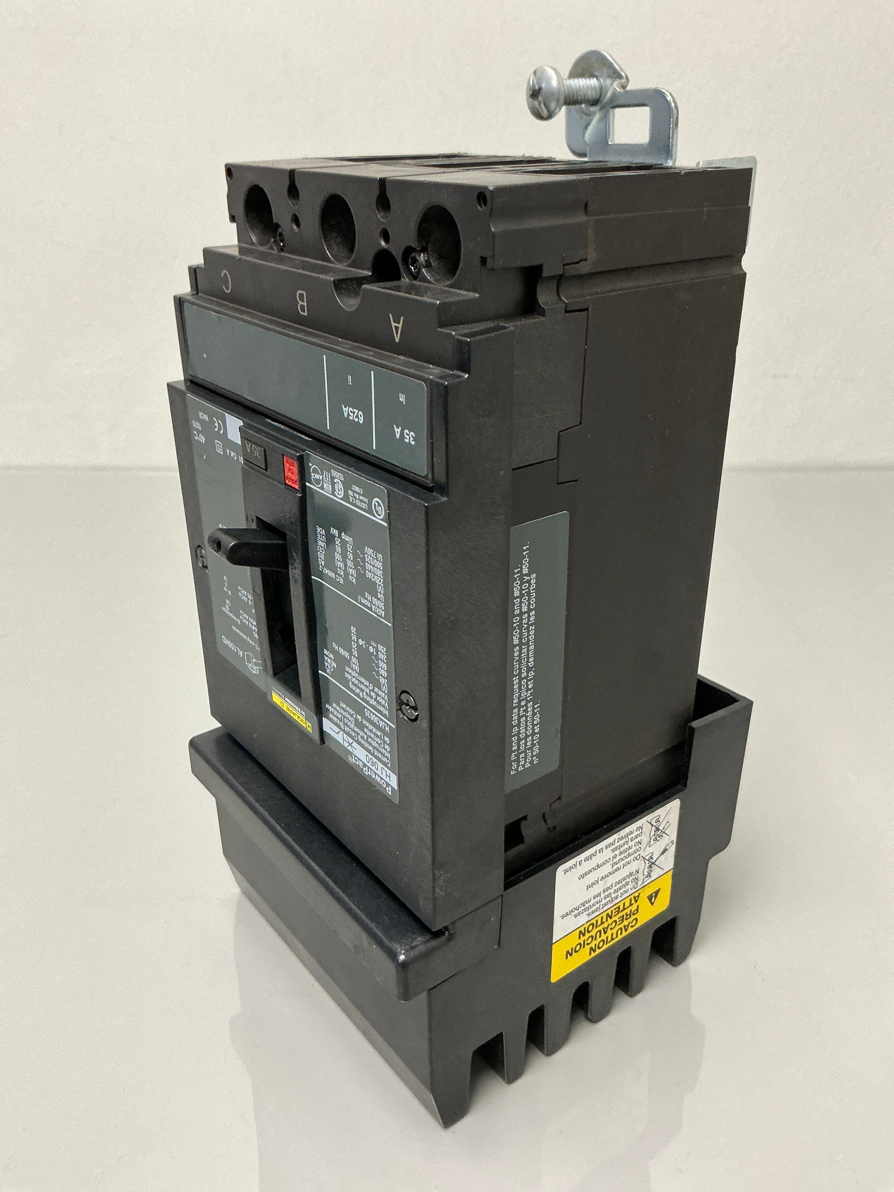 Used Square D HJA36035 3 Pole, 35 Amps, 600 Volts Circuit Breaker