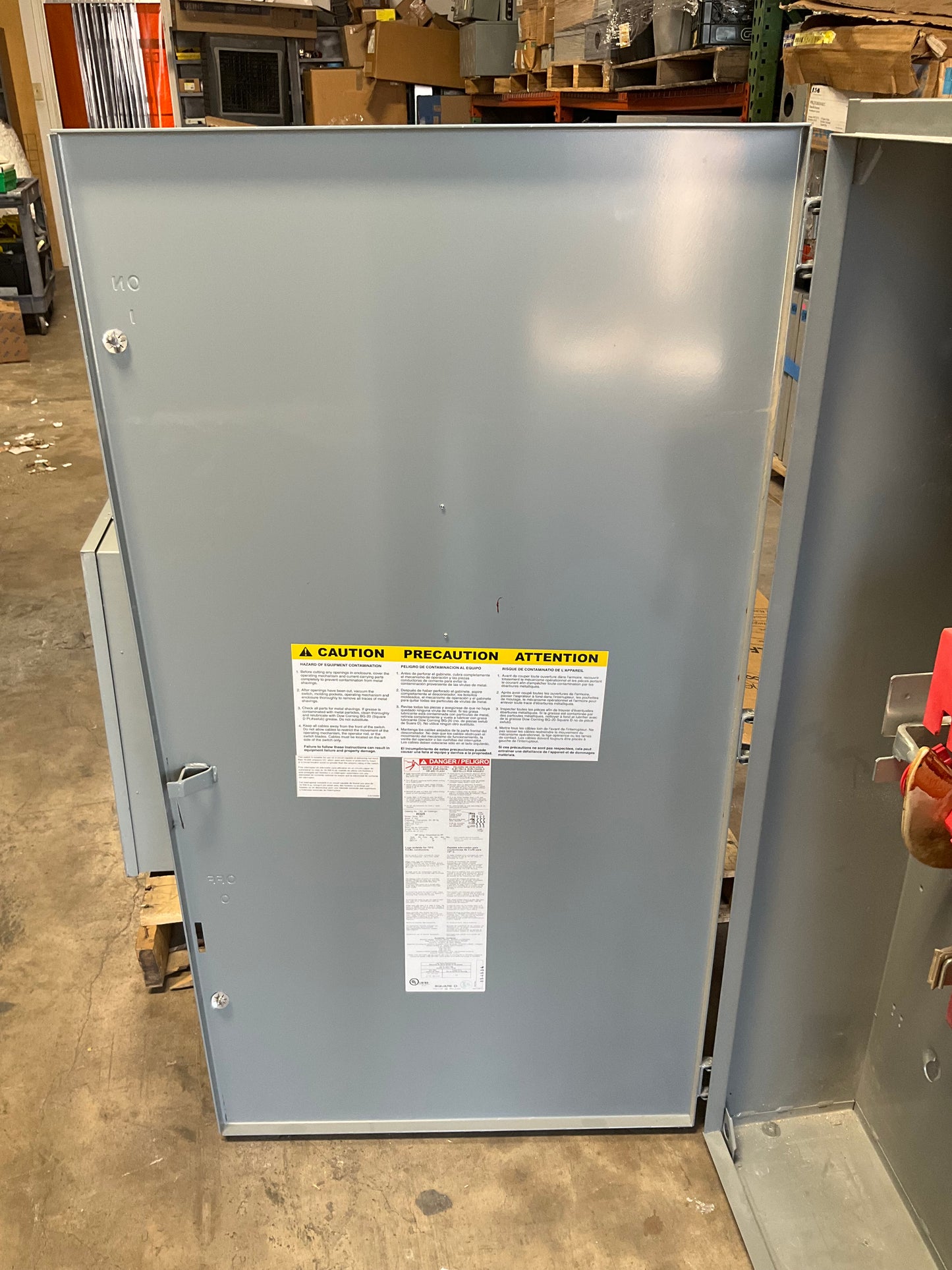 New Square D Disconnect H325 400 Amp 240 Volt Fusible Indoor