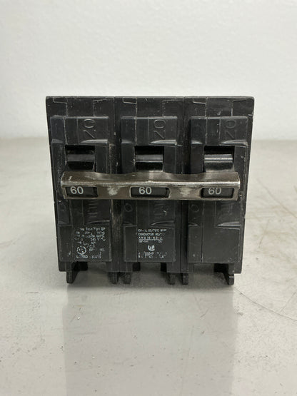 *CHIPPED* Used Q360 3 Pole, 60 Amps, 240 Volts