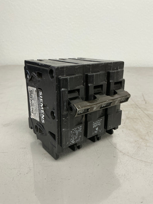 *CHIPPED* Used Q360 3 Pole, 60 Amps, 240 Volts