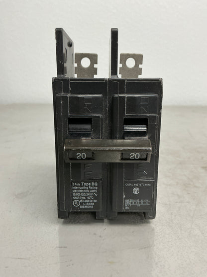 New BQ2B020 2 Pole, 20 Amps, 240 Volts