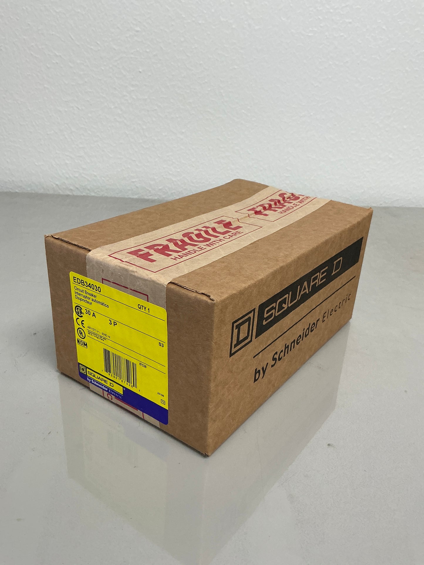 New Square D EDB34030 30 Amos, 3 Pole, 480/277 Volts