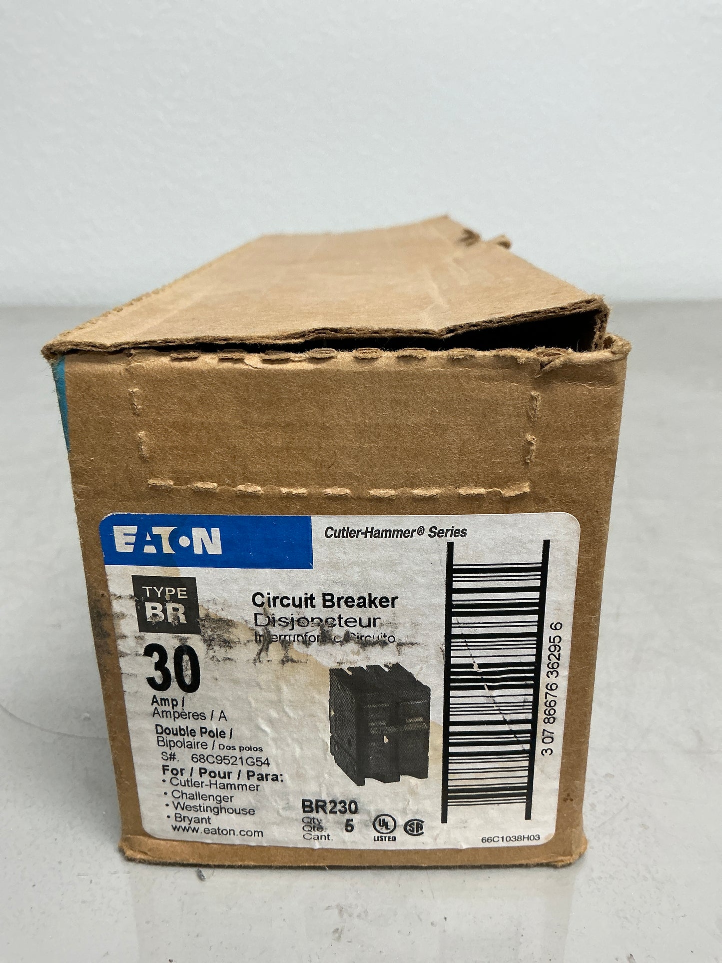 New Eaton BR230 2 Poles, 30 Amps