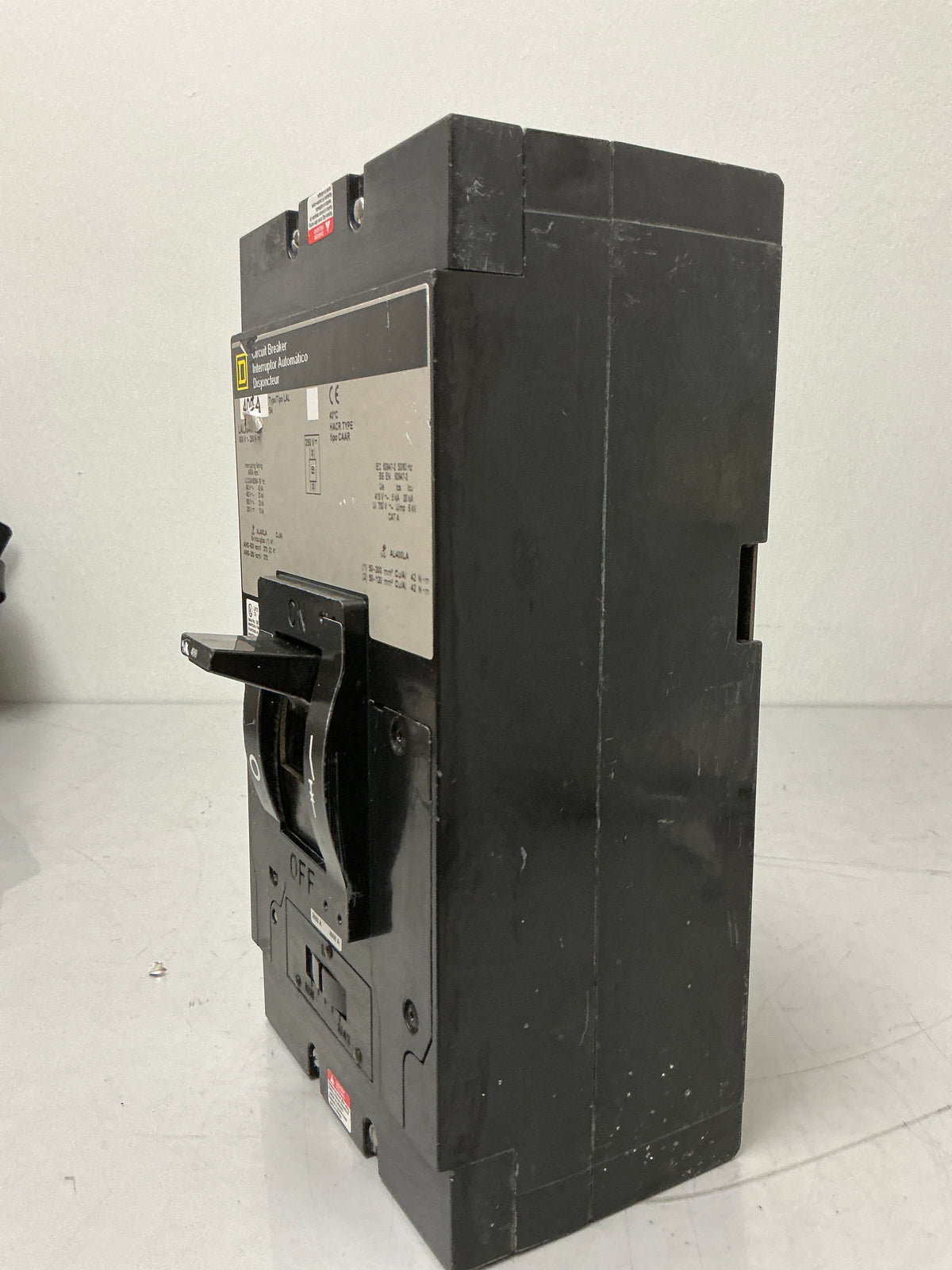 Used Square D LAL36400 3 Pole, 400 Amps, 600 Volts Circuit Breaker