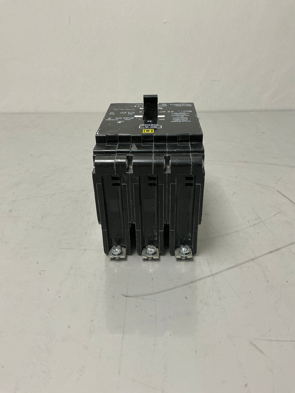 Used Square D EGB34080, 3 Pole, 80 Amps, 480 Volts Circuit Breaker