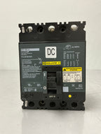 Used Square D FHL3610016DC 3 Pole, 100 Amps, 600 Volts Circuit Breaker