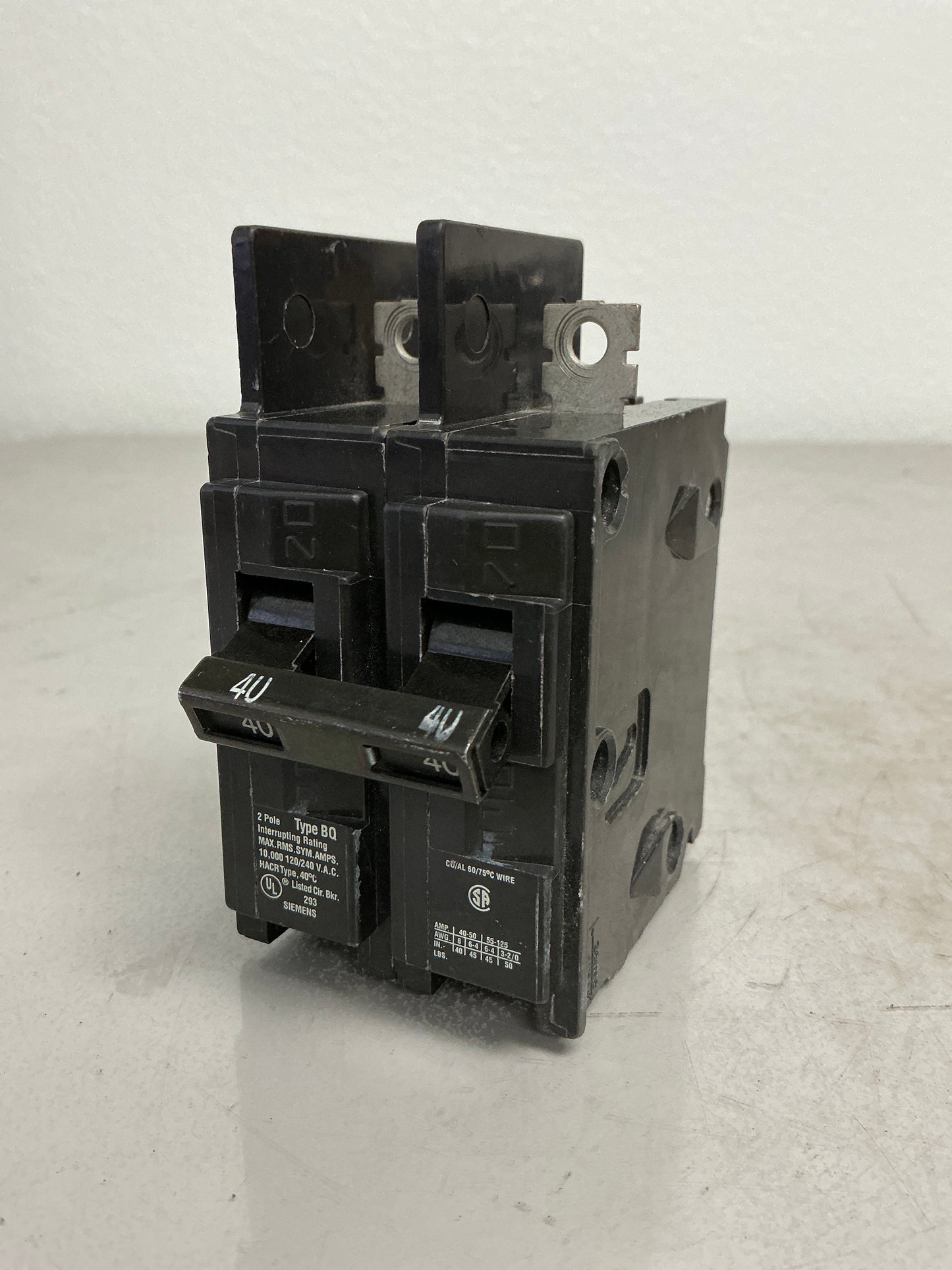 New Siemens BQ2B040 2 Pole, 40 Amps, 240 Volts