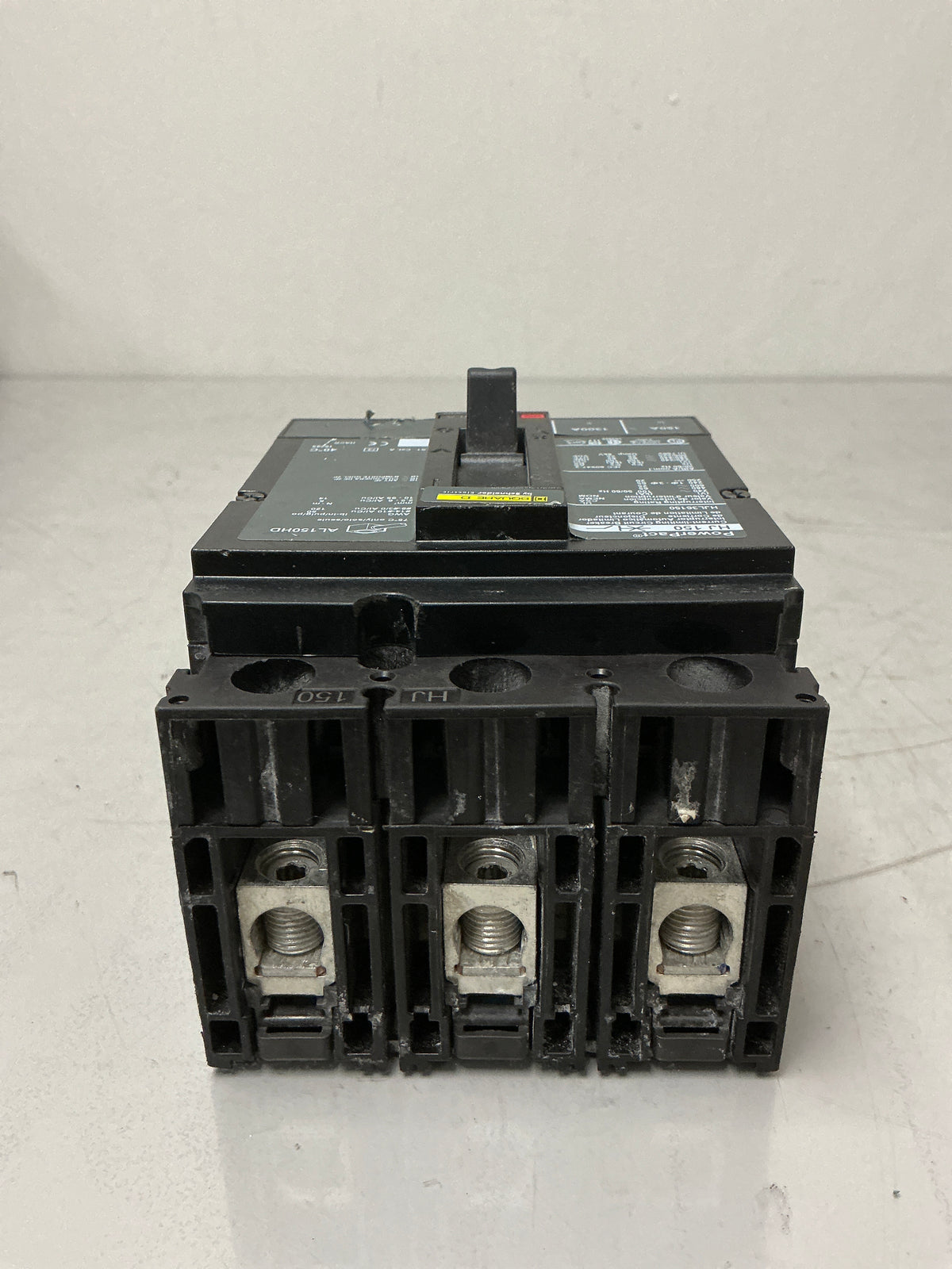 Used Square D HJL36150 3 Pole, 150 Amps, 600 Volts Circuit Breaker