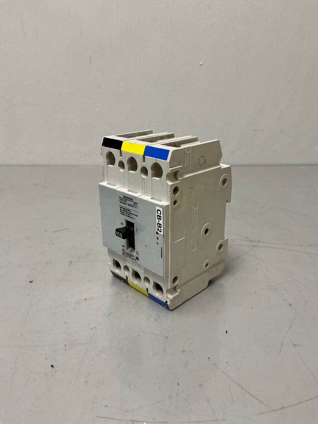 Used Siemens CQD3100 3Pole, 100Amps, 480 Volts Circuit Breaker