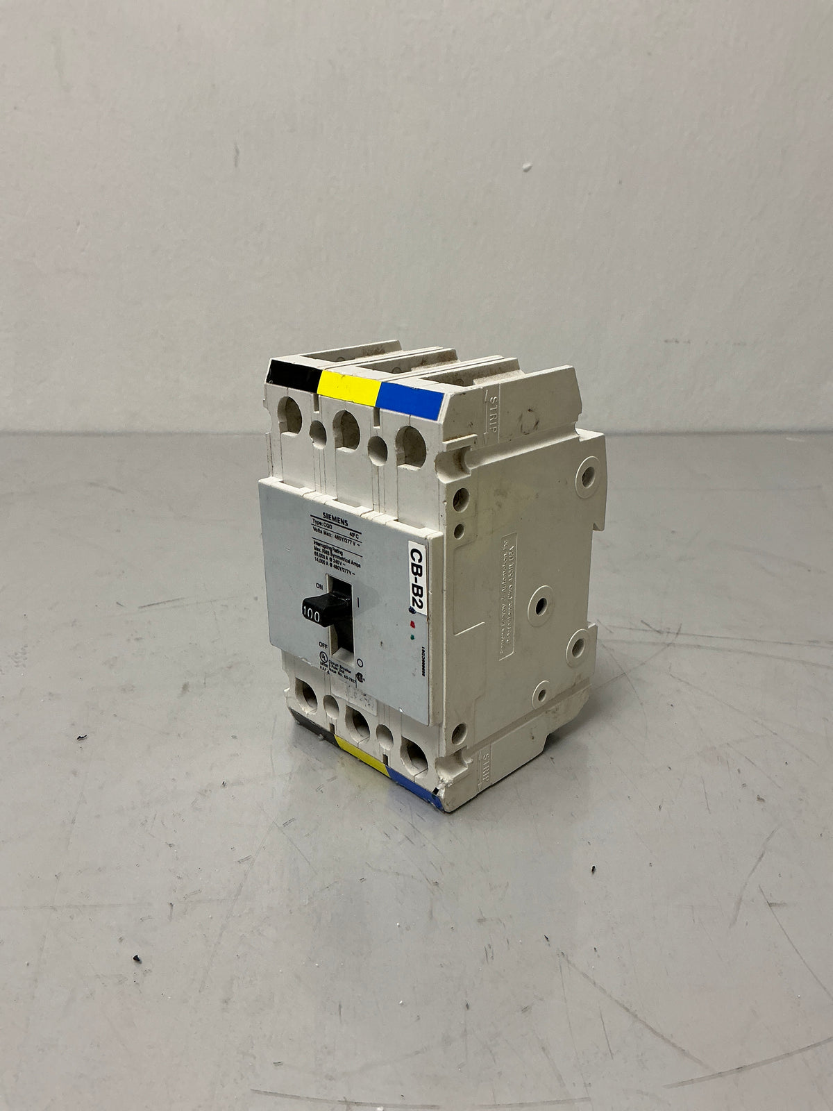 Used Siemens CQD3100 3Pole, 100Amps, 480 Volts Circuit Breaker