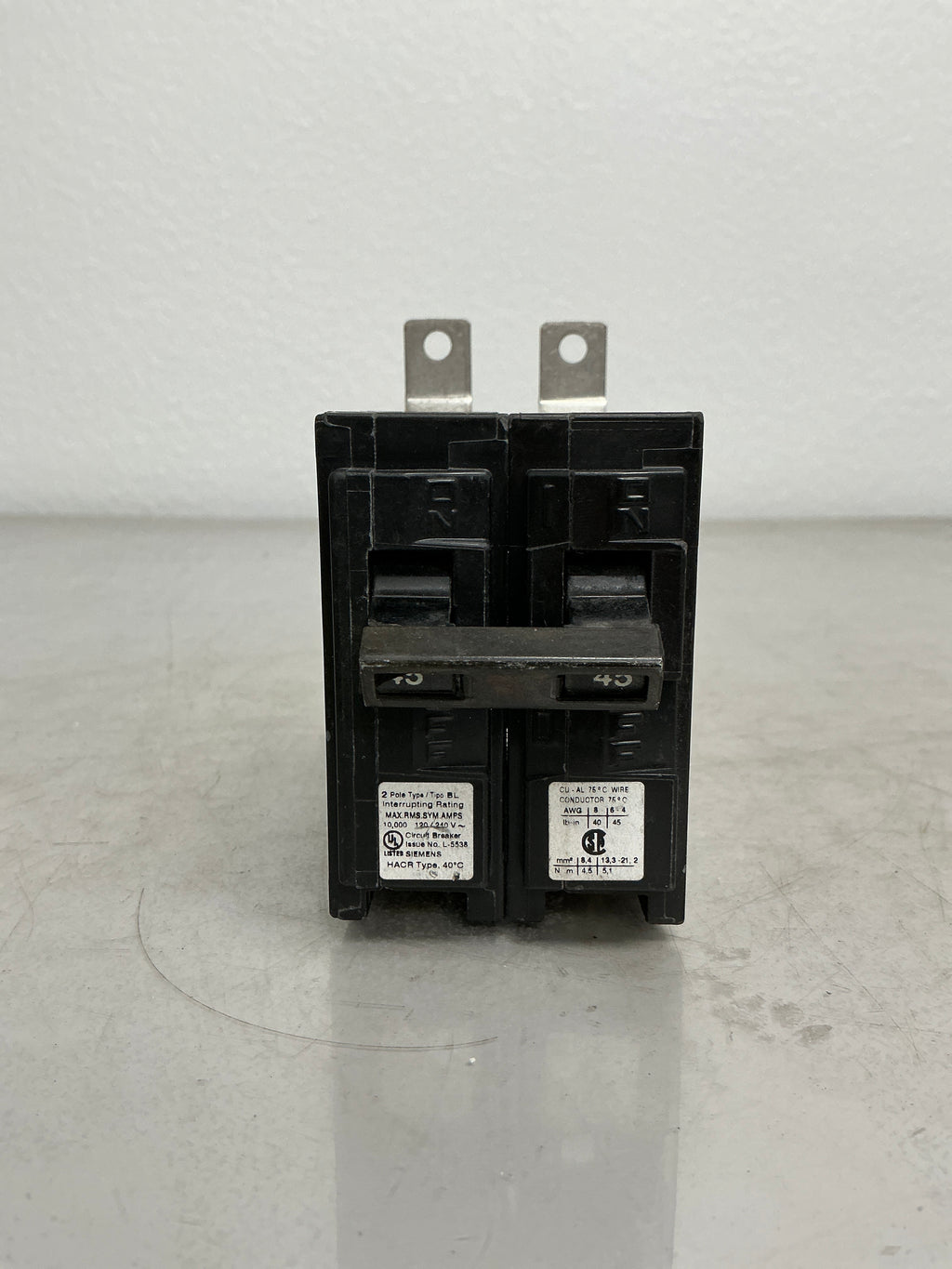 New Siemens B245 2 Pole, 45 Amps, 240 Volts