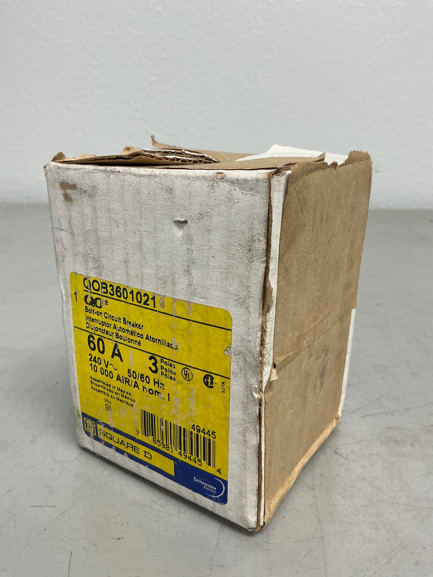 New Square D QOB3601021 3 Poles, 60 Amps, 240 Volts