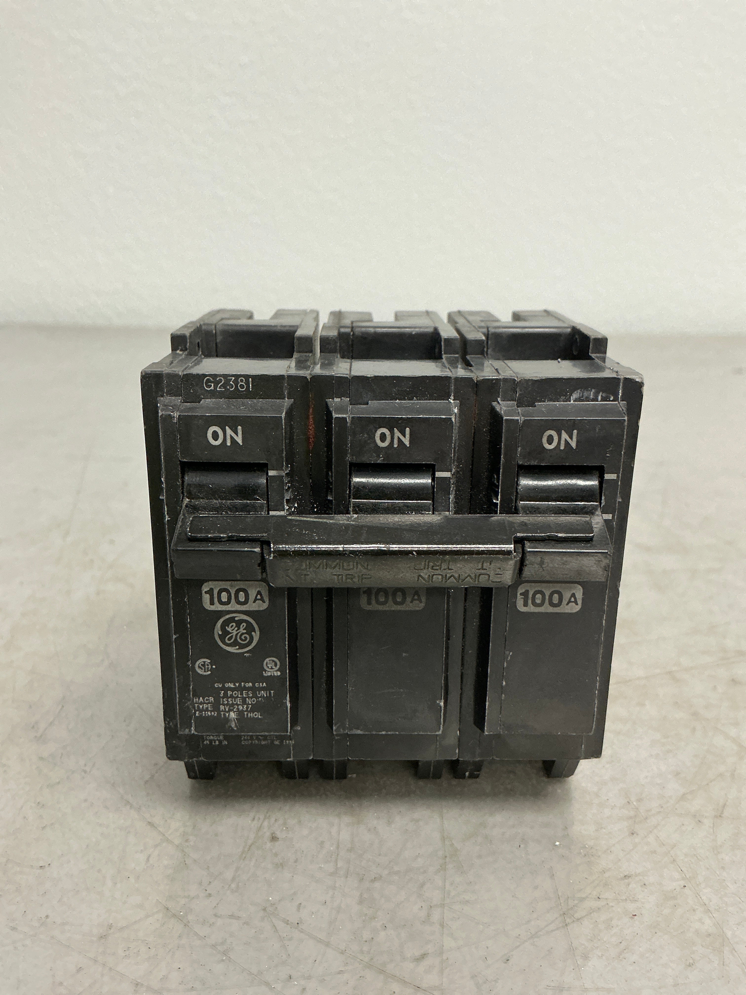 Used THQL32100 3 Pole, 100 Amps, 240 Volts