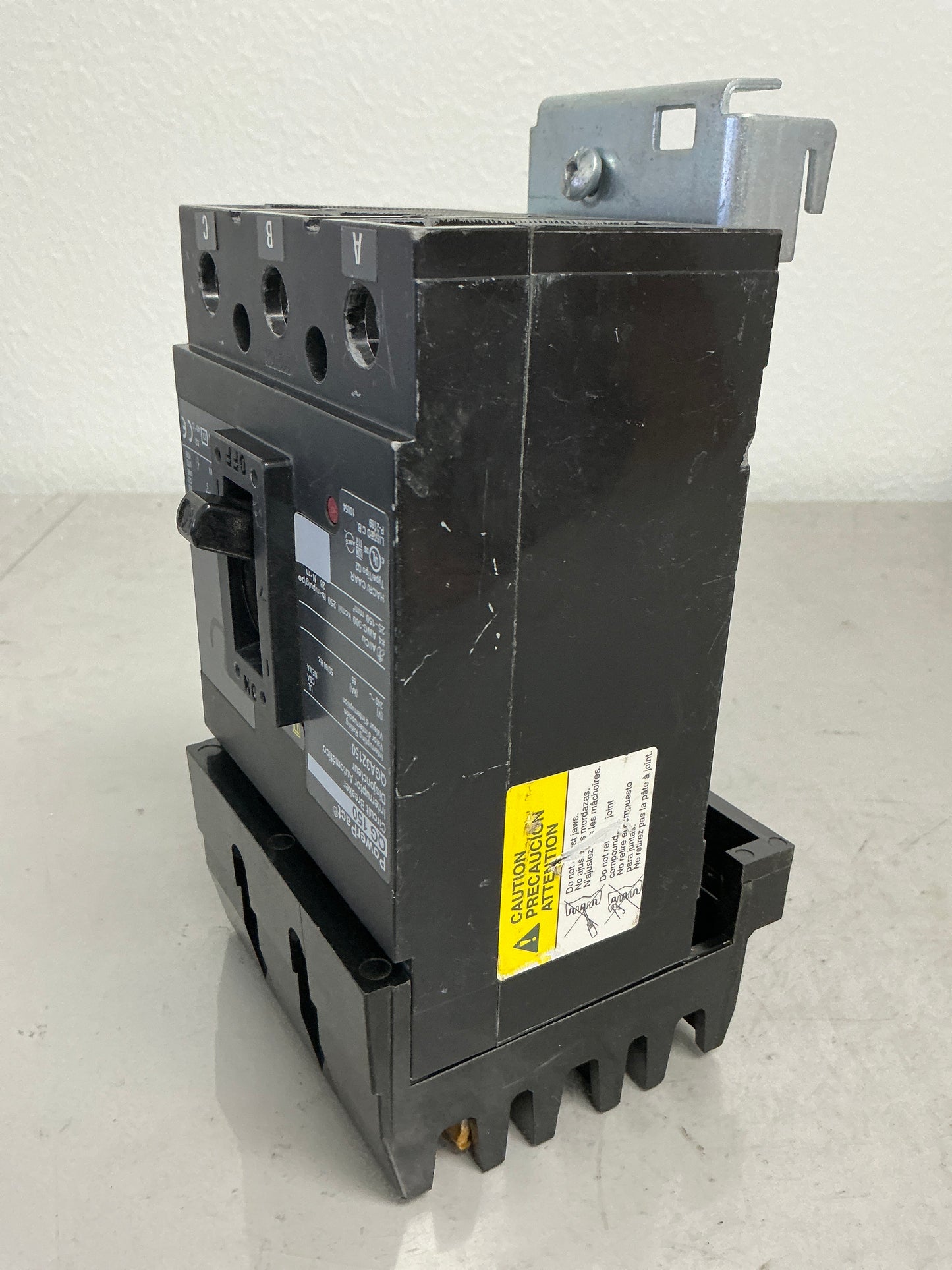 Used Square D QGA32150 3 Pole, 150 Amps, 240 Volts