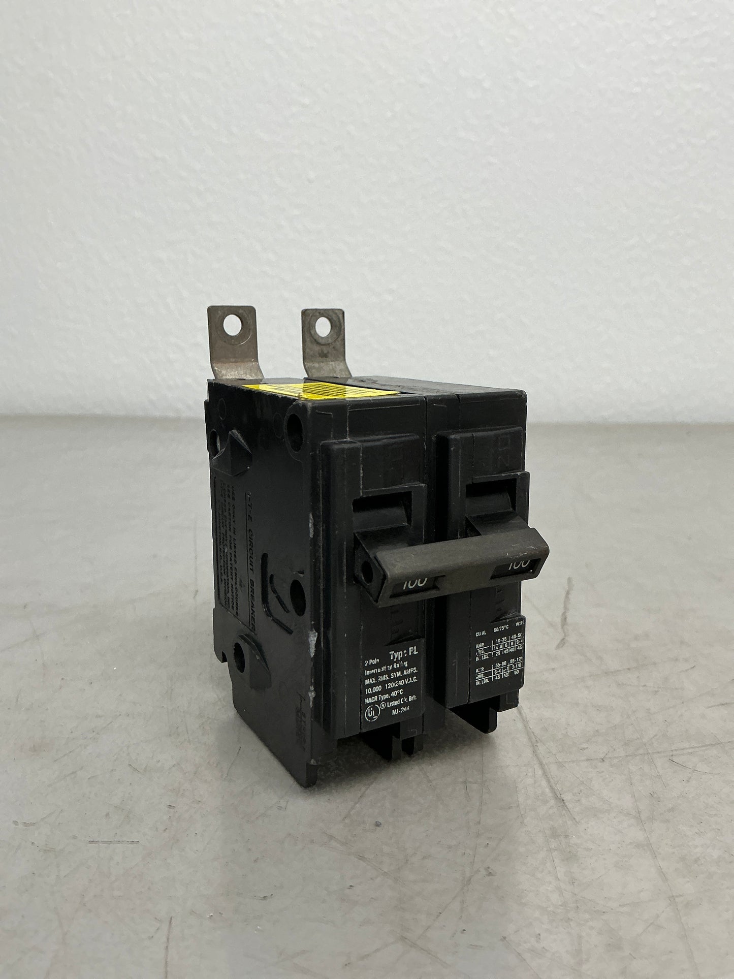 Used B2100 2 Pole, 100 Amps, 240 Volts Circuit Breaker