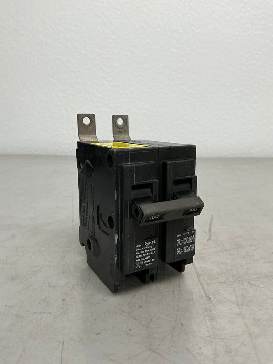 Used B2100 2 Pole, 100 Amps, 240 Volts Circuit Breaker