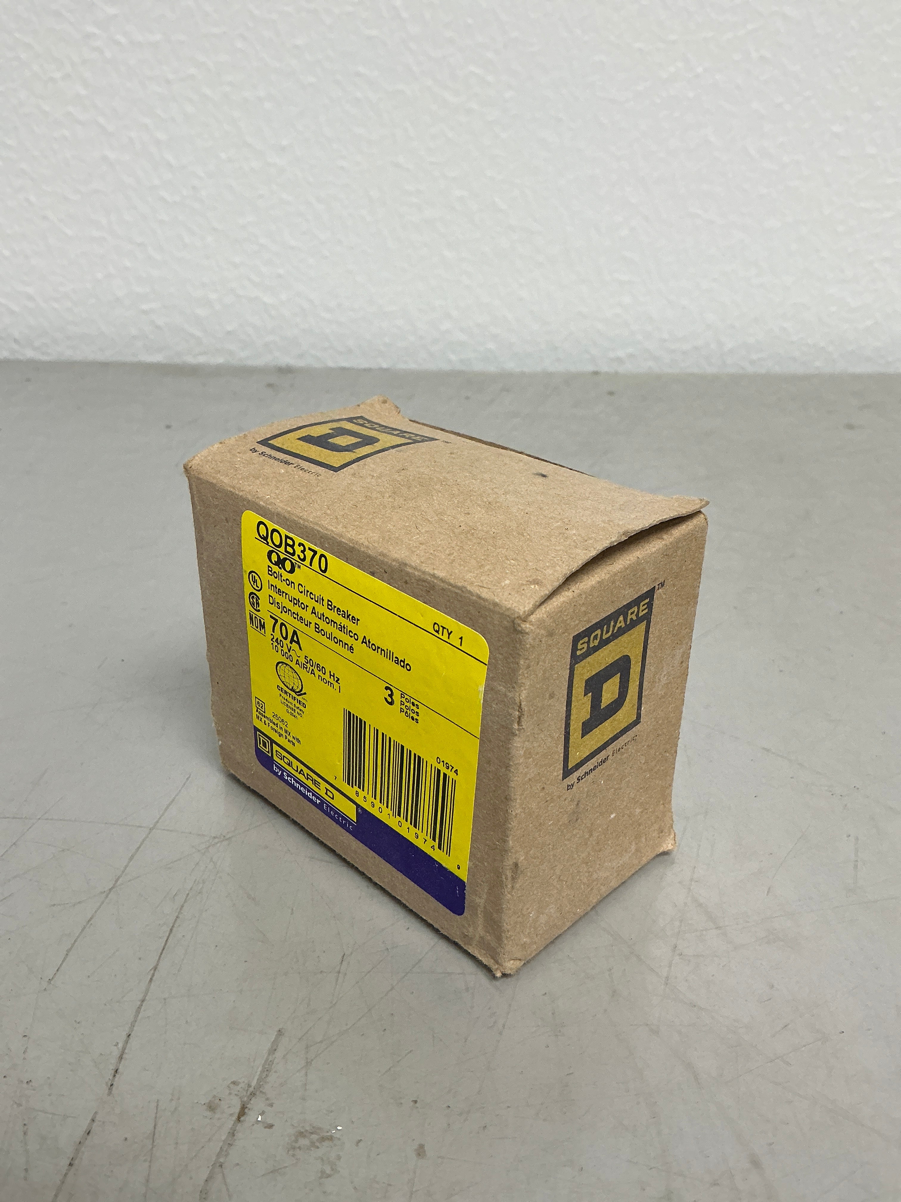 New Square D QOB370 3 Pole, 70 Amps, 240 Volts